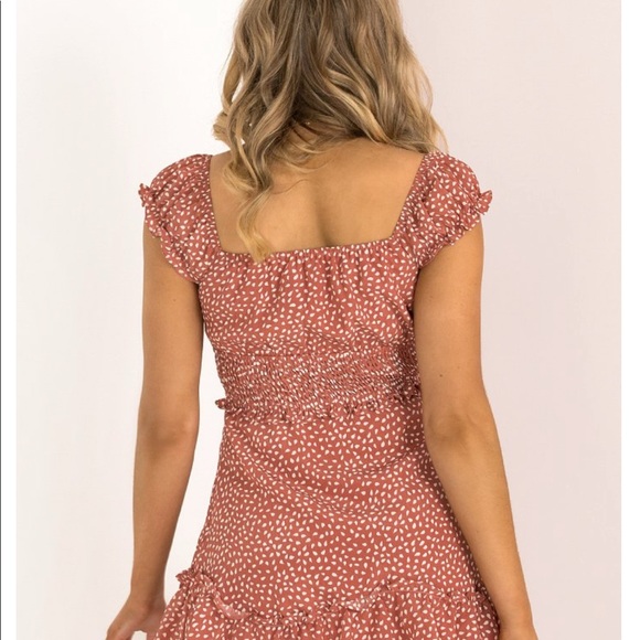 Rose pink and white mini dress - Picture 3 of 3